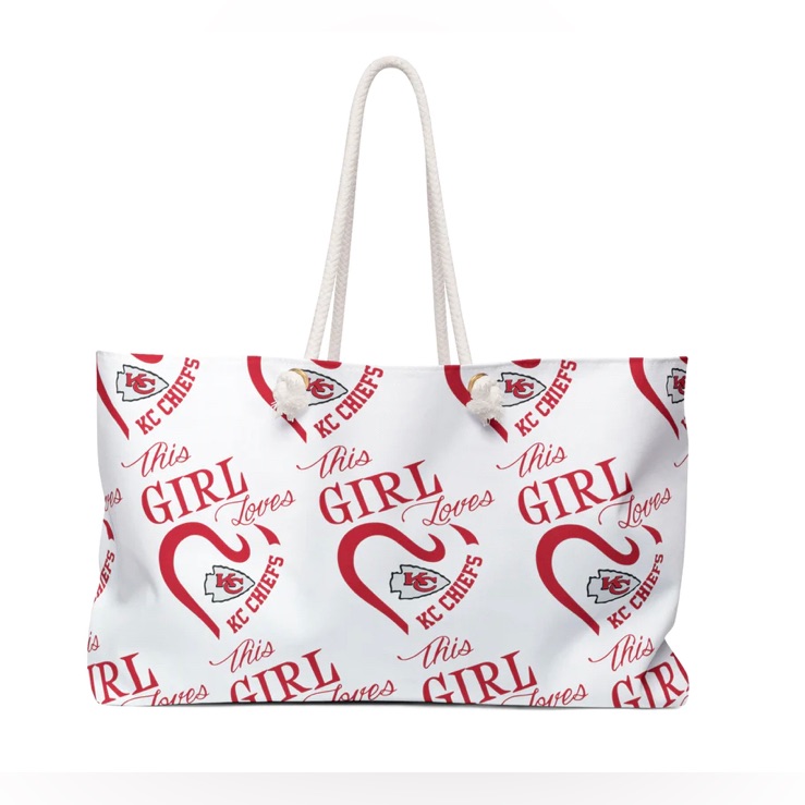 225 Retail Graphic Custom Designed Ladies Kansas City Lover Large Tote Bag